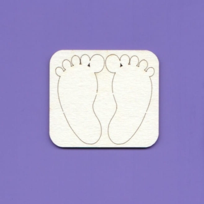 198 Tekturka - Stopy - 2 szt. - G2