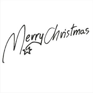 021 Stempel napis - Merry Christmas