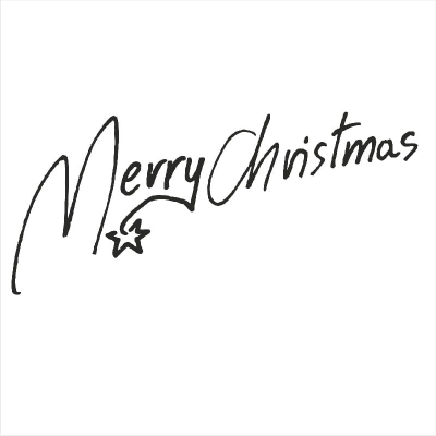 021 Stempel napis - Merry Christmas