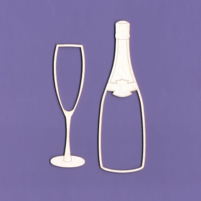 902 Tekturka - Szampan i lampka - G4