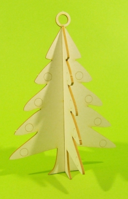 Tekturka - Choinka 3D - Click and Paint O2D0003