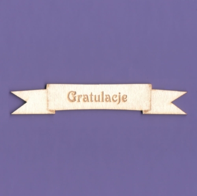 949a Tekturka - Gratulacje - Wstążka - G3