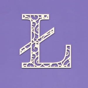 Tekturka - Monogram - Ł
