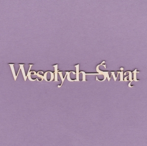 065 Tekturka - Napis Wesołych Świąt 2 - 2 sztuki - G5