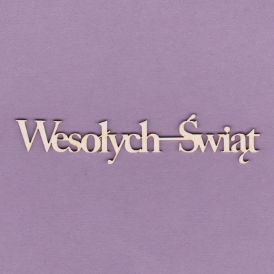 065 Tekturka - Napis Wesołych Świąt 2 - 2 sztuki - G5