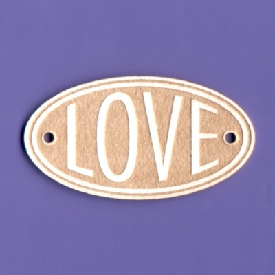 376 Tekturka - LOVE owal 01 - G3