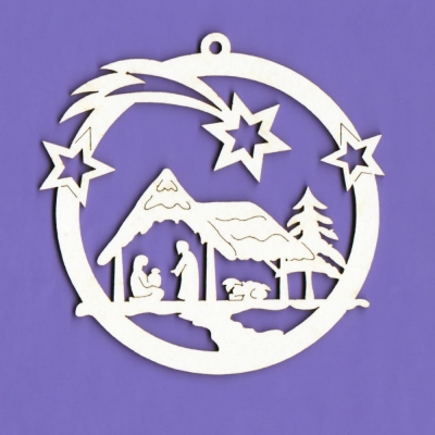 033m Tekturka Zawieszka - Szopka mała - G4