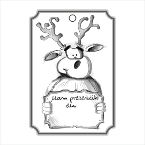 017 Stempel  - Zawieszka/Tag-  Renifer Szczepan