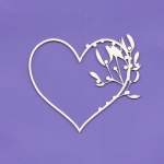 085 Tekturka - Serce z jemiołą G6