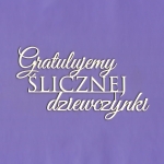 1339 Tekturka napis - Gratulujemy ślicznej dziewczynki G5