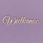 205 Tekturka napis - Wielkanoc - 2 szt. - G3