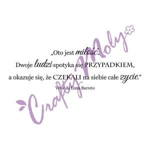 178 Stempel napis - Oto jest miłość... 