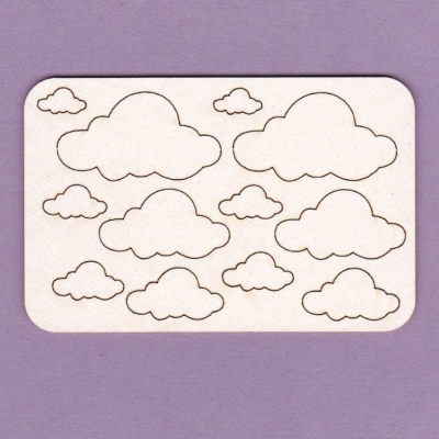 529 Tekturka - Chmury 12 szt. - G6