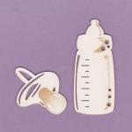 830 Tekturka - Butelka i smoczek - chłopiec - G5