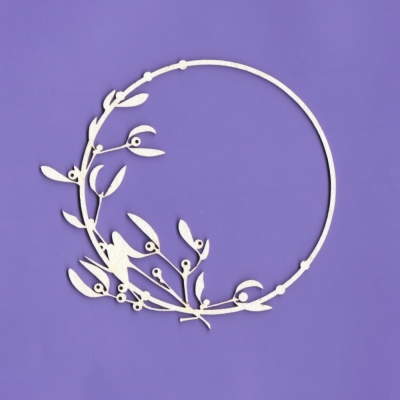 041 Tekturka - Ramka z jemiołą G6