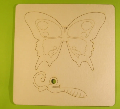 Tekturka - Motyl 3D - Click and Paint ZW0006