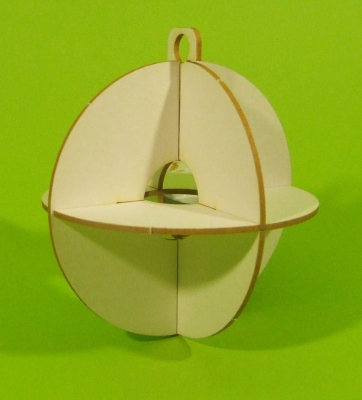 Tekturka - Bombka zawieszka - Click and Paint O2D0007