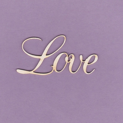 145 Tekturka napis - Love 1 - 2 szt. - G3