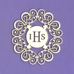 595 Tekturka - Ramka Komunijna IHS 2 G10