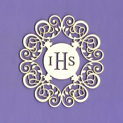 595 Tekturka - Ramka Komunijna IHS 2 G10