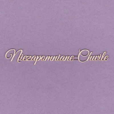 666 Tekturka napis - Niezapomniane chwile - G2