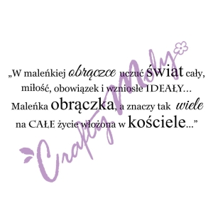177 Stempel napis - W maleńkiej obrączce...
