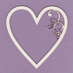 281 Tekturka - Ramka serce - G4