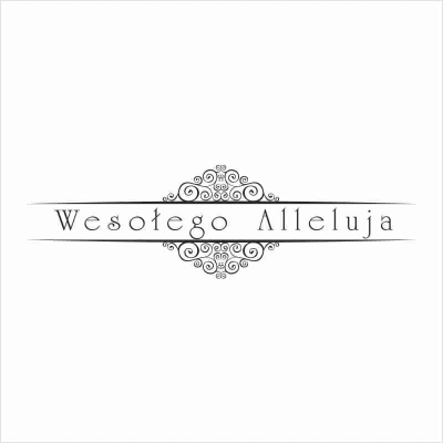 048 Stempel - Wesołego Alleluja - ornament