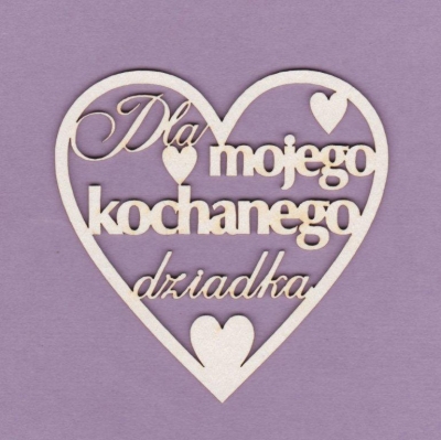 620 Tekturka - Serce dla Dziadka - G4
