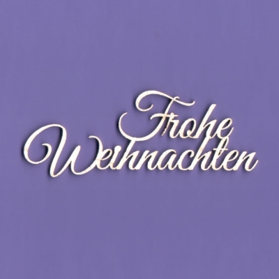 916 Tekturka napis - Frohe Weihnachten - Wesołych Świąt - G3