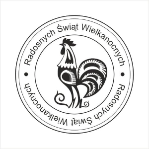 164 Stempel - Radosnych Świąt - kogut