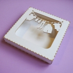 Pudełko do Kartek  135x135 NA SZNURKU - Tektura 1,5 