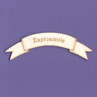 948b Tekturka - Zaproszenie - Szarfa - G3
