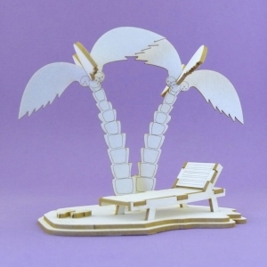 1003 Tekturka - Pod palmami 3D