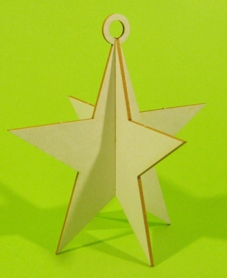 Tekturka - Gwiazda zawieszka - Click and Paint O2D0008