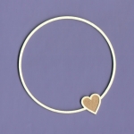 1138 Tekturka  - Ramka Simple Love okrągła - G4