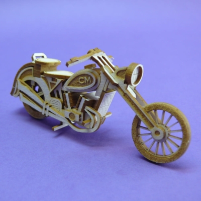 1350 Tekturka - Motocykl - Chopper 3D 