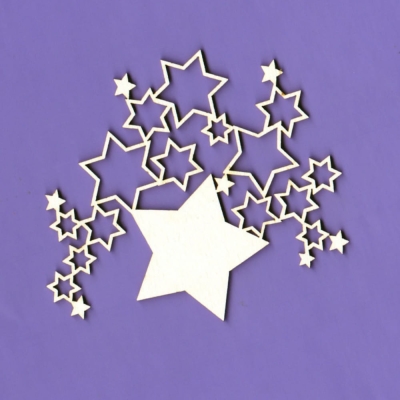 997a Tekturka - Zimowa kolekcja - Gwiazdki - G5