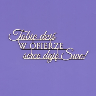 1418 Tekturka - Napis - Tobie dziś ... G8