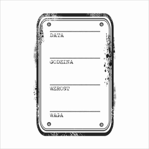 076 Stempel - Metryczka 