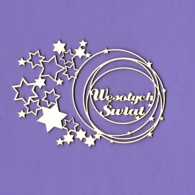 925x Tekturka - Zimowa kolekcja - Wesołych świąt - gwiazdki - G6