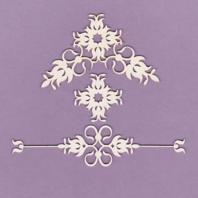 837 Tekturka - Ornamenty - zestaw 5 - G4