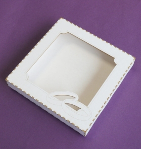 Pudełko do Kartek - OBRĄCZKI - 135x135 
