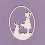 172 Tekturka - Spotkanie - pisanka dziewczynka - G3