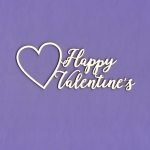 367 Tekturka - Happy Valentine's - serce - G5
