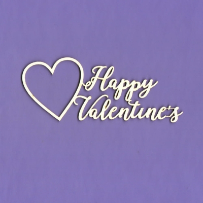 367 Tekturka - Happy Valentine's - serce - G5