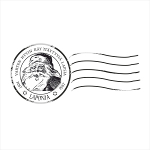 029m Stempel okrągły vintage -  List od Świętego 