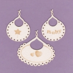 868 Tekturka - Zestaw 3 śliniaków - G6