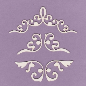  678 Tekturka - Ornamenty - zestaw - G6