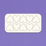 061 Tekturka - serca - 10 sztuk - G6